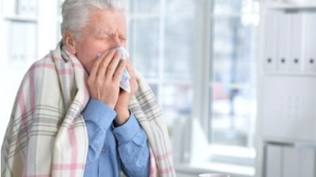 простуда у пожилого человека